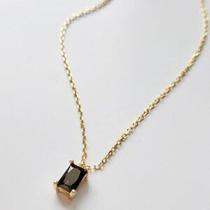 Gold Plated Blackstone Necklace